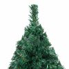 vidaXL Árbol de Navidad preiluminado con luces y bolas verde 150 cm