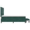 vidaXL Cama tipo Box Spring Verde oscuro 140 x 190 cm Terciopelo