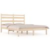 vidaXL Estructura de cama madera maciza de pino 120x190 cm