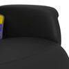 vidaXL Sill&oacute;n reclinable masaje con reposapi&eacute;s cuero sint&eacute;tico negro