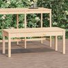 vidaXL Banco de jard&iacute;n madera maciza de pino 109x44x45 cm