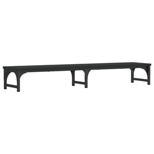 vidaXL Soporte de pantalla madera de ingenier&iacute;a negro 105x23x15,5 cm