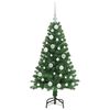vidaXL Árbol de Navidad artificial Verde 120 cm PVC y Acero y Plástico