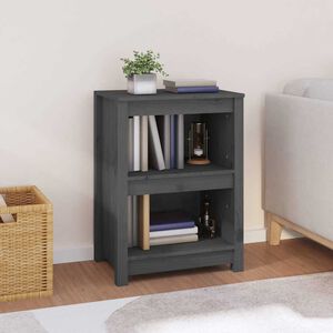 vidaXL Estanter&iacute;a madera maciza de pino gris 50x35x68 cm