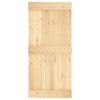 vidaXL Puerta corredera con herrajes madera maciza de pino 95x210 cm