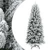 vidaXL &Aacute;rboles de Navidad Blanco C&aacute;lido PVC, pl&aacute;stico, acero y PE