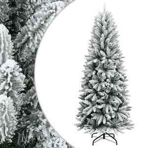 vidaXL &Aacute;rboles de Navidad Blanco C&aacute;lido PVC, pl&aacute;stico, acero y PE