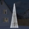 vidaXL &Aacute;rbol de Navidad en asta de bandera 1534 LED blanco fr&iacute;o 500 cm