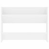 vidaXL Zapateros de pared 2 uds madera contrachapada blanco 80x18x60cm