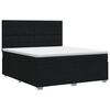 vidaXL Cama box spring con colch&oacute;n Negro 140 x 200 cm Tela
