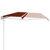 vidaXL Toldo autom&aacute;tico retr&aacute;ctil naranja y marr&oacute;n 600x300 cm