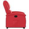 vidaXL Sillón reclinable elevable cuero artificial rojo