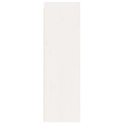 vidaXL Armario de pared 2 uds madera maciza pino blanco 30x30x100 cm