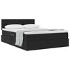 vidaXL Cama con almacenamiento Negro 140 x 190 cm Terciopelo