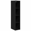 vidaXL Mueble colgante Roble Negro 20 x 29,5 x 100 cm