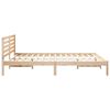 vidaXL Estructura de cama Marr&oacute;n 160 x 220 cm Madera de pino macizo