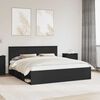 vidaXL Estructura de cama Negro 180 x 200 cm Madera de pino macizo