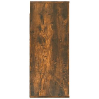 vidaXL Armario de pared madera contrachapada roble ahumado 80x33x80 cm