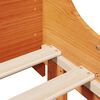 vidaXL Cama sin colch&oacute;n madera maciza de pino marr&oacute;n cera 100x200 cm