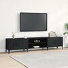 vidaXL Gabinete de TV Roble Negro 180 x 31,5 x 40 cm