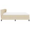 vidaXL Cama box spring con colch&oacute;n con colch&oacute;n Crema 180 x 200 cm tela