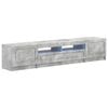 vidaXL Cabinet de TV LED de 5 piezas Gris Hormig&oacute;n