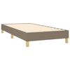 vidaXL Cama box spring colch&oacute;n y luces LED gris taupe 80x200 cm