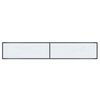 vidaXL Mesa consola vidrio templado blanco 200x35x75,5 cm