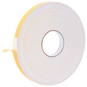 vidaXL Cinta de espuma autoadhesiva Blanco 20mm x 10m Espuma CR