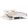 vidaXL Estructura de cama con cajones madera de pino blanco 120x200 cm