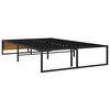 vidaXL Estructura de cama sin colchón metal negro 120x200 cm