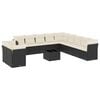 vidaXL Set de sof&aacute;s de jard&iacute;n 12 piezas cojines rat&aacute;n sint&eacute;tico negro