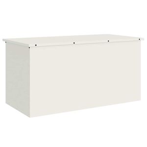 vidaXL Caja de cojines para almacenamiento en el jard&iacute;n 220 L Blanco