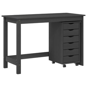 vidaXL Juego de Escritorio y Armario Rodante MOSS 2 uds. Gris