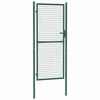 vidaXL Puerta de valla de acero 100 x 200 cm verde
