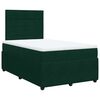 vidaXL Cama box spring con colch&oacute;n terciopelo verde oscuro 120x190 cm