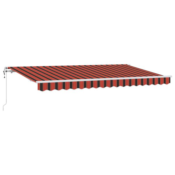 vidaXL Toldo Retráctil Naranja 350 x 200 cm tela