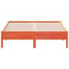 vidaXL Cama sin colchón madera maciza de pino marrón cera 160x200 cm