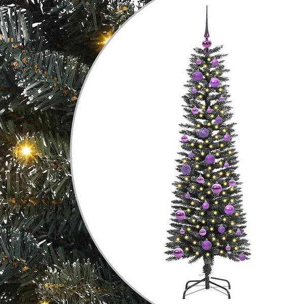 vidaXL &Aacute;rbol de Navidad artificial Verde 150 cm PVC, Pl&aacute;stico y Acero