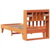 vidaXL Estructura de cama sin colch&oacute;n madera maciza marr&oacute;n 75x190 cm