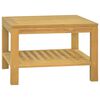 vidaXL Mesa de centro madera maciza de teca 60x60x40 cm