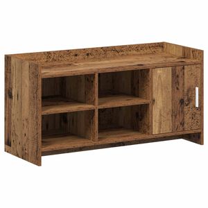 vidaXL Armario Zapatero Madera envejecida 100 x 39,5 x 51 cm