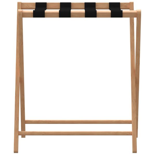 vidaXL Soporte para maletas bamb&uacute; 68,5x38x58 cm