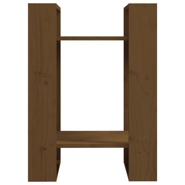 vidaXL Estantería/divisor de espacios pino marrón miel 41x35x57 cm