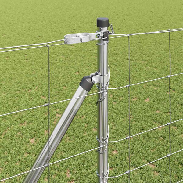 vidaXL Poste de Valla Galvanizado 25 x 1,6 m Acero