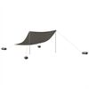 vidaXL Toldo de playa con anclas de arena gris 304x300 cm