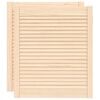 vidaXL Puertas de armario de lamas 2 uds madera de pino 69x59,4 cm