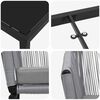 vidaXL Conjunto de Comedor de Jard&iacute;n 3 pcs Antracita