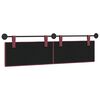 vidaXL Cabecera Colgante Rayado Rojo vino 170 x 55 x 5 cm tela