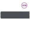 vidaXL Bordes c&eacute;sped 10 uds antracita 25x103 cm acero laminado fr&iacute;o